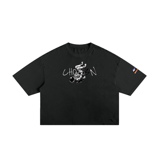 In Space Classic Frayed Boxy Tee
