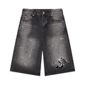 CHOZ3N Vintage Wash Denim Shorts
