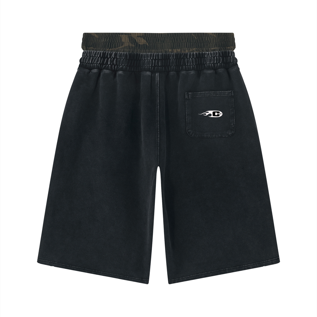 CHOZ3N Distressed Wide Leg Shorts
