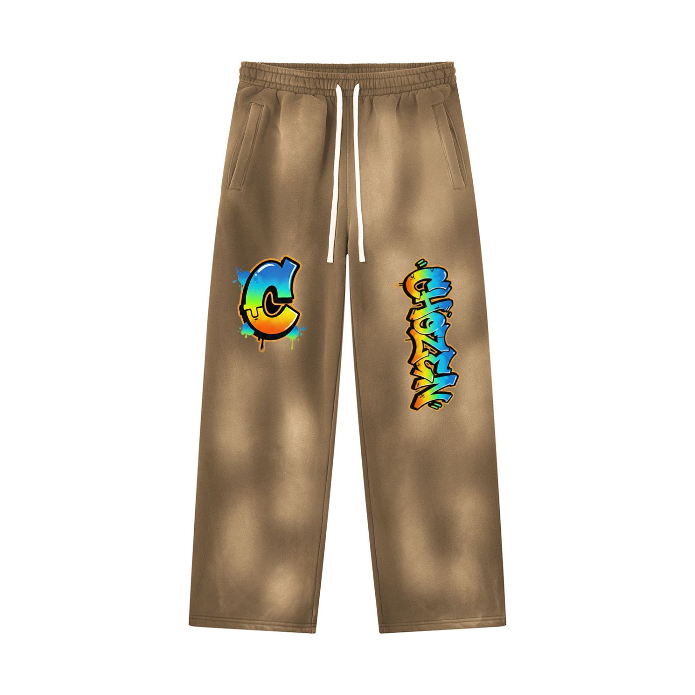 Unisex Sunfade Wide Leg Fleece Sweatpants