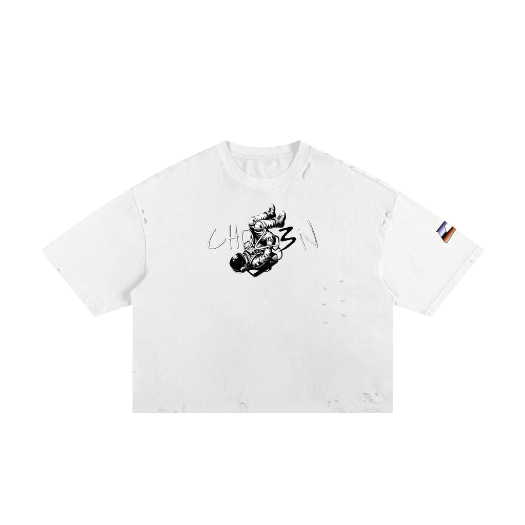 CHOZ3N Frayed Boxy Tee
