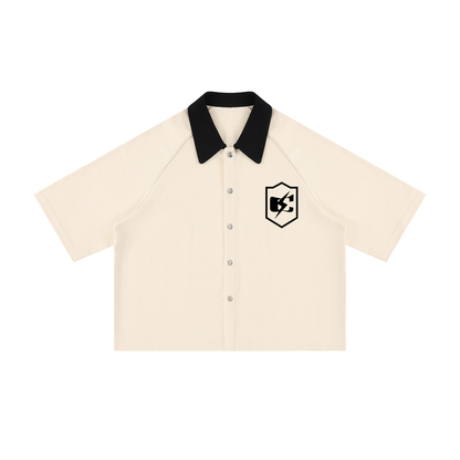 Unisex Color Block Boxy Short Sleeve Shirt